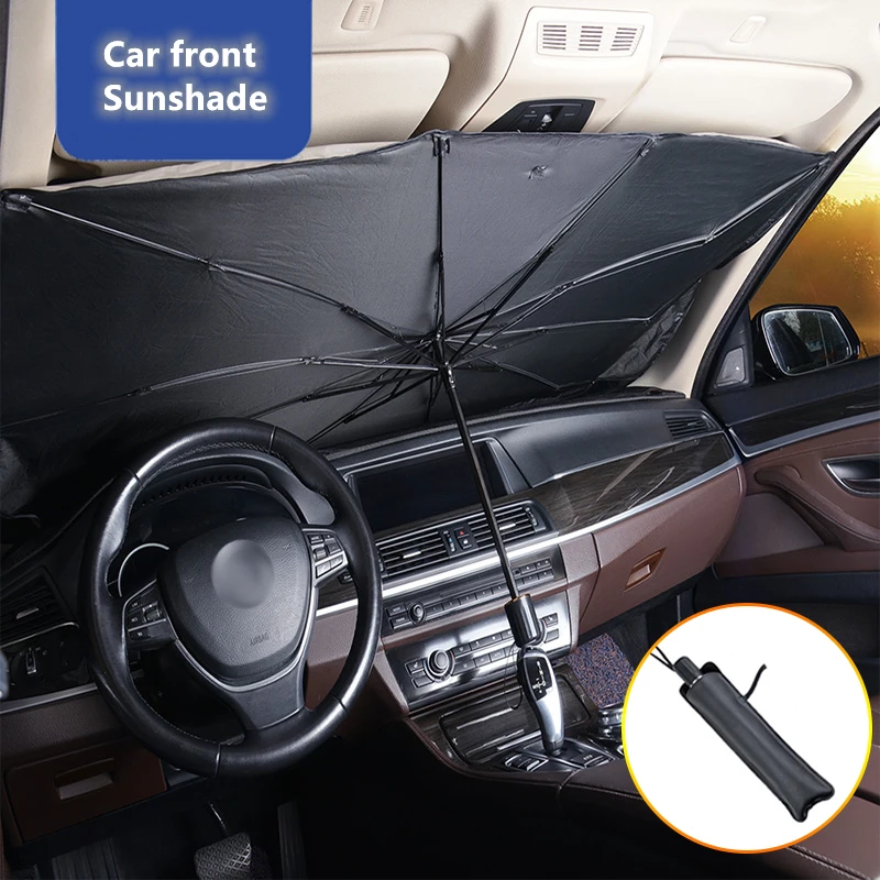 Tech Car Accessories - Auto-Windschutzscheiben-Sonnenschutz, multifunktional, praktisch, faltbar, Auto-Sonnenschirm, Innenraum-Sonnenschutz